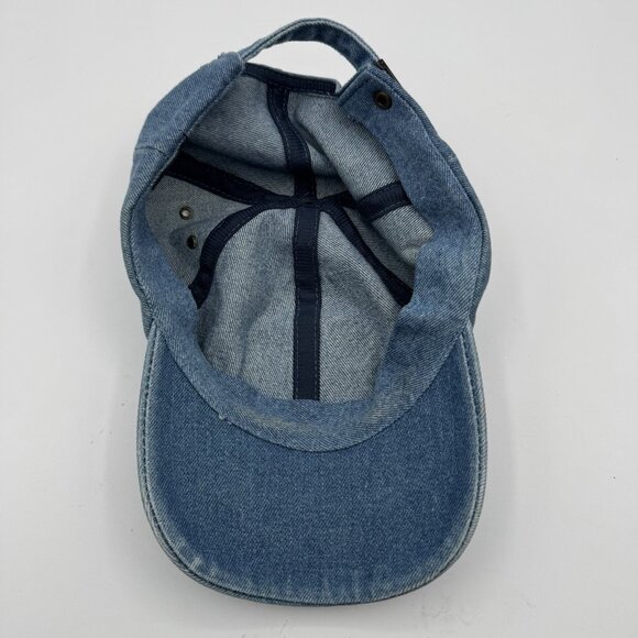 Rare Vintage Cap Hat Alabama Blue Denim Crimson Tide Bama Roll Tide Rhinestone - Picture 3 of 7